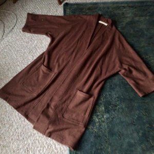 Long Fleece Cardigan